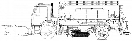 Комбинированная дорожная машина КО-829Д1