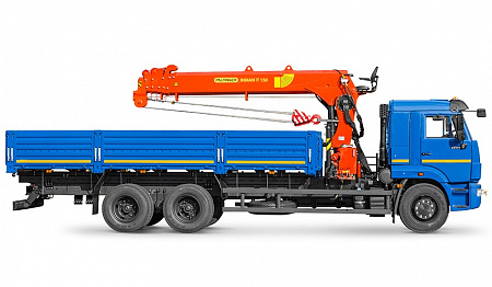 Бортовой автомобиль 6586-322-01 с КМУ PALFINGER INMAN IT-150 на шасси КАМАЗ-65117