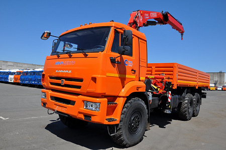 Бортовой автомобиль 65861-403-06 С КМУ FASSI F245A.0.22 на шасси КАМАЗ-43118