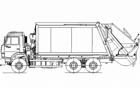 Мусоровоз с задней загрузкой КО-440В1-01
