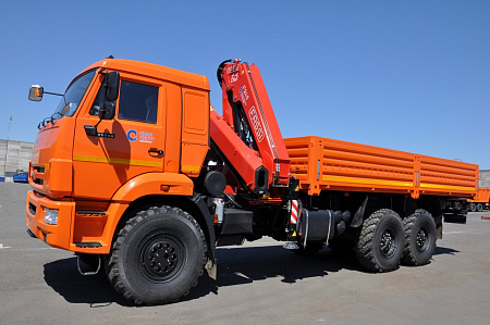 Бортовой автомобиль 65861-403-06 С КМУ FASSI F245A.0.22 на шасси КАМАЗ-43118