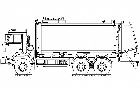 Мусоровоз с боковой загрузкой КО-440-6
