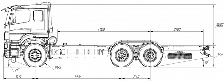 Шасси KAMAZ-6580-3001-20 (J5)