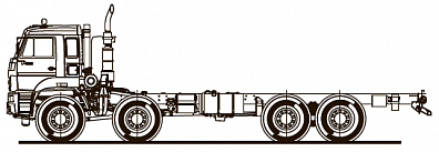 Шасси KAMAZ-6560-53