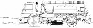 Комбинированная дорожная машина КО-829Д1