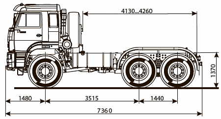 Шасси KAMAZ-65221-53