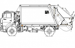 Мусоровоз с задней загрузкой КО-440В