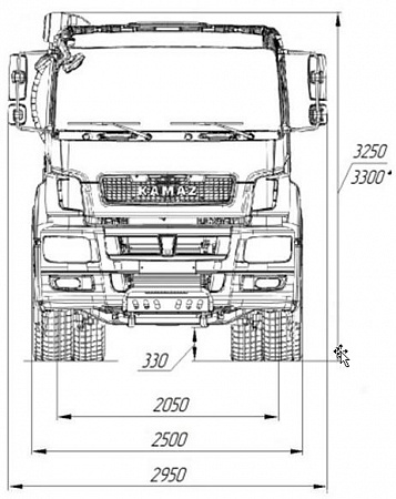 Шасси KAMAZ-6580-3001-20 (J5)