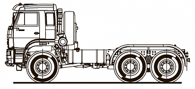 Шасси KAMAZ-65221-53