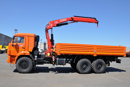 Бортовой автомобиль 65861-403-06 С КМУ FASSI F245A.0.22 на шасси КАМАЗ-43118